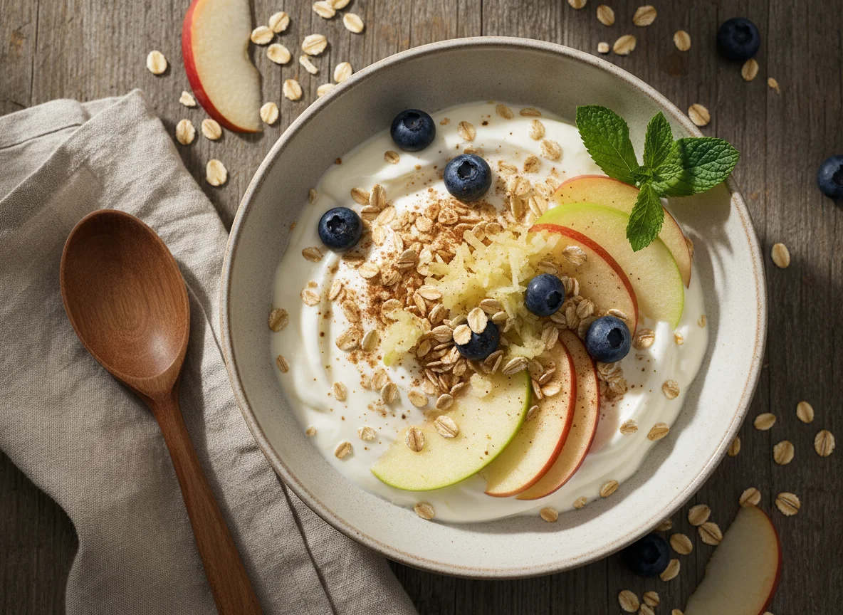 Apfel-Joghurt-Müsli photo