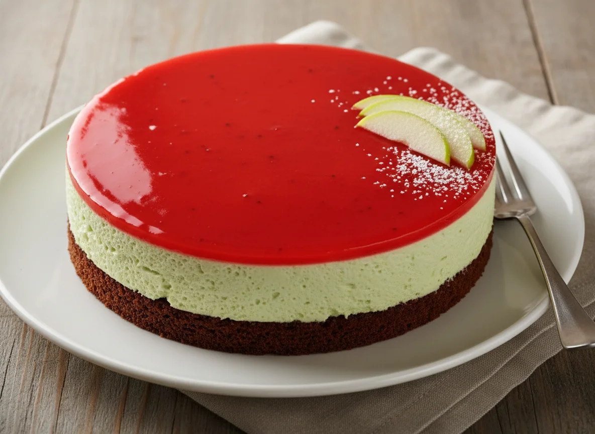 Apfel-Mousse-Torte photo