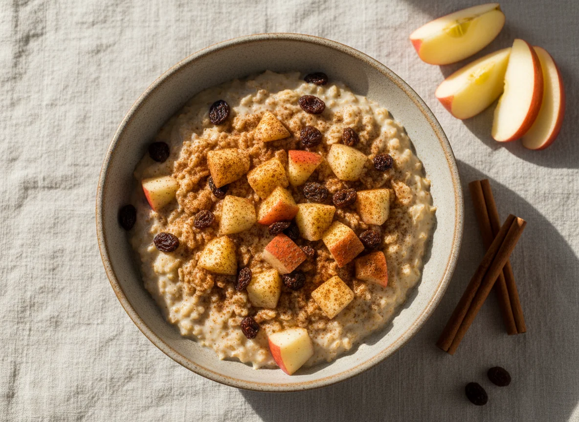 Apfel-Zimt-Haferflocken photo