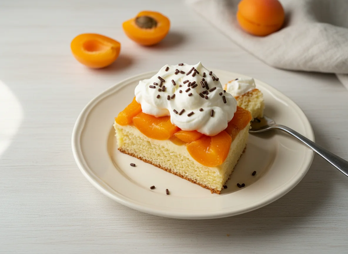 Aprikosen-Sahne-Kuchen photo