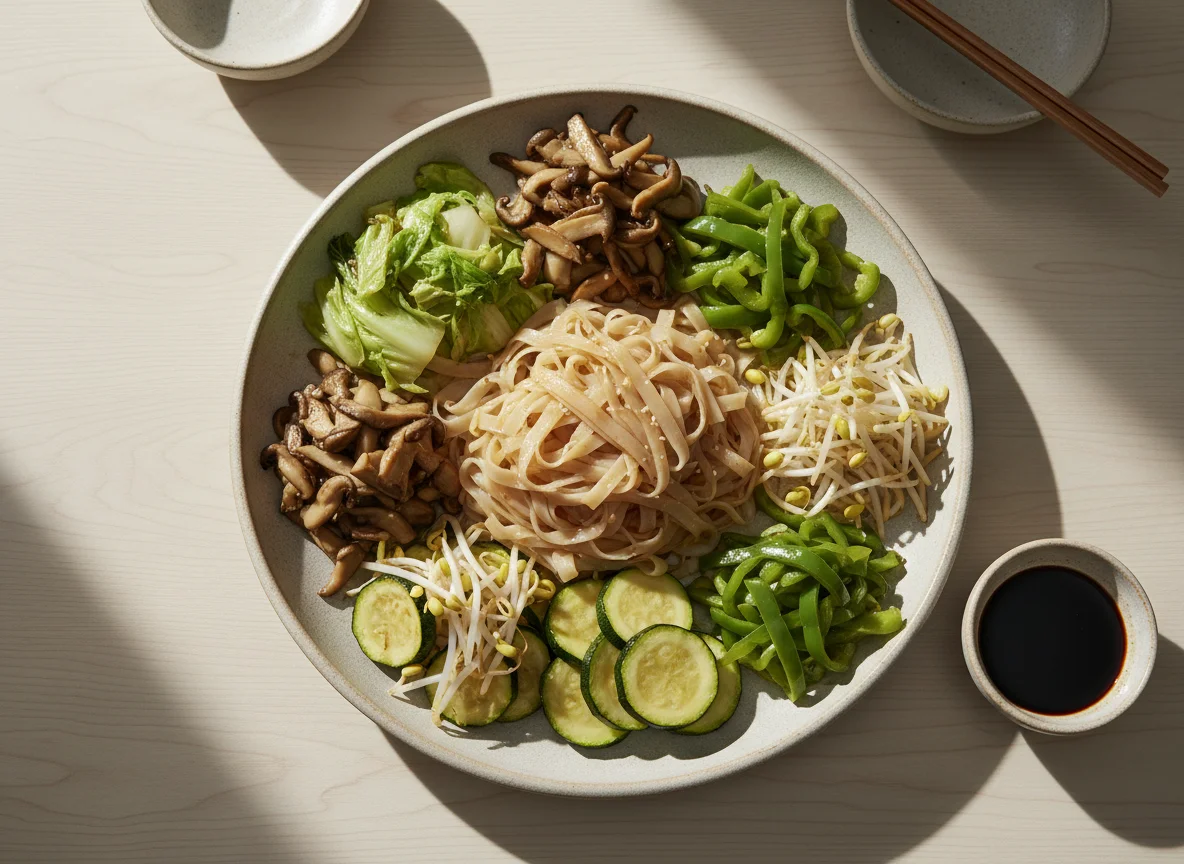 Asiatische Beilagenplatte photo