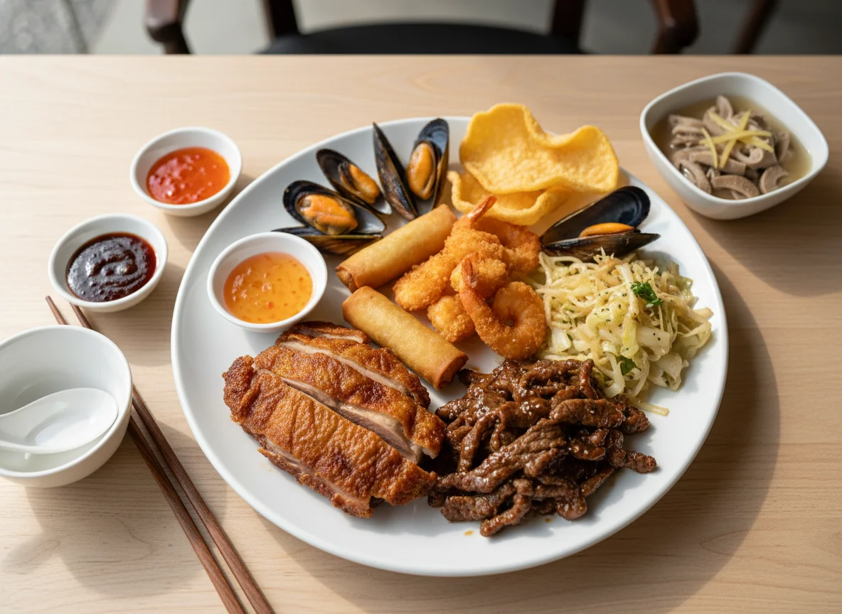 Asiatische Buffet-Auswahl photo