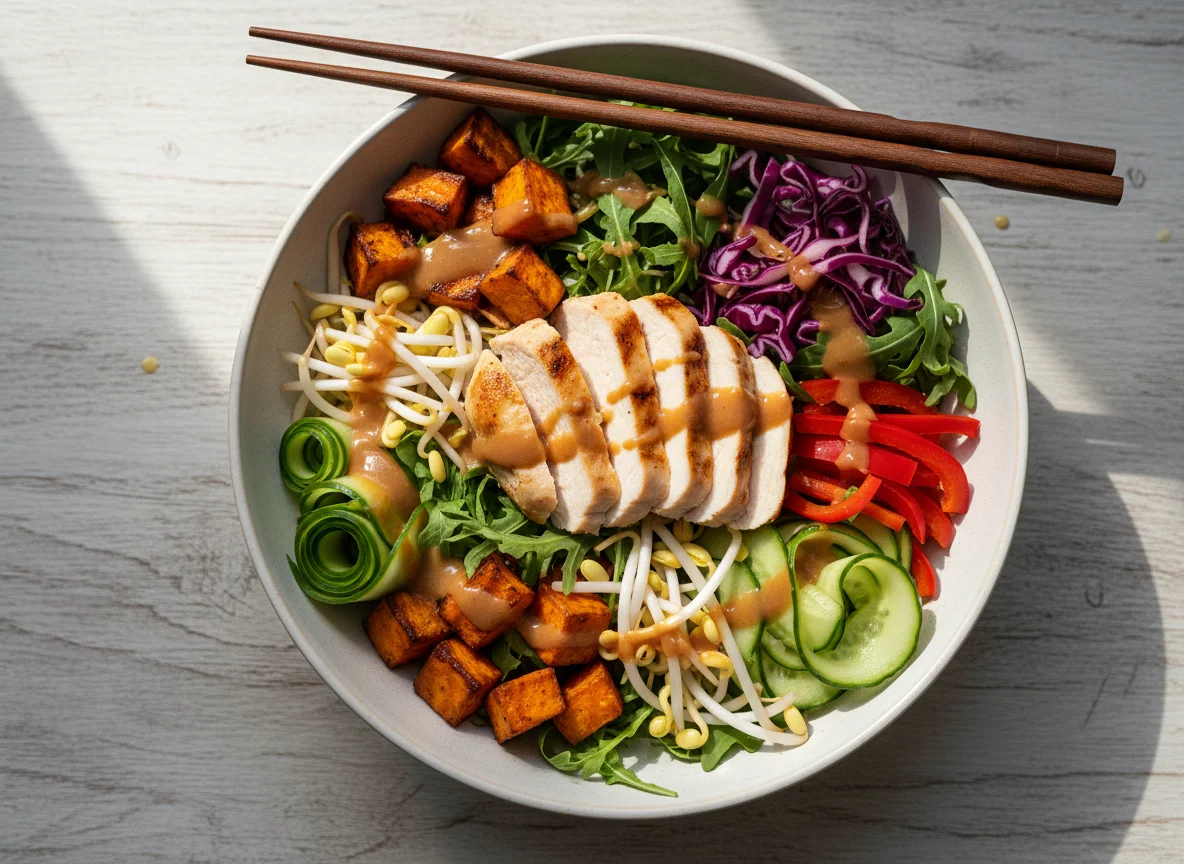 Asiatische Hähnchen-Bowl photo
