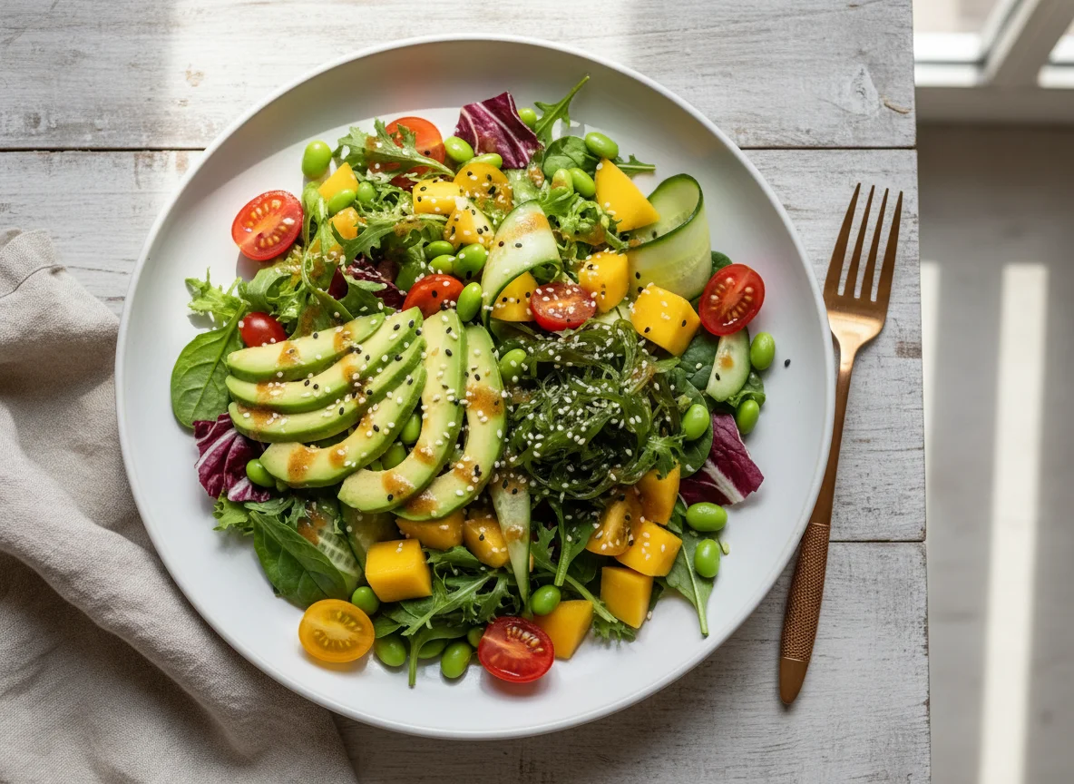 Asiatischer Avocado-Salat photo