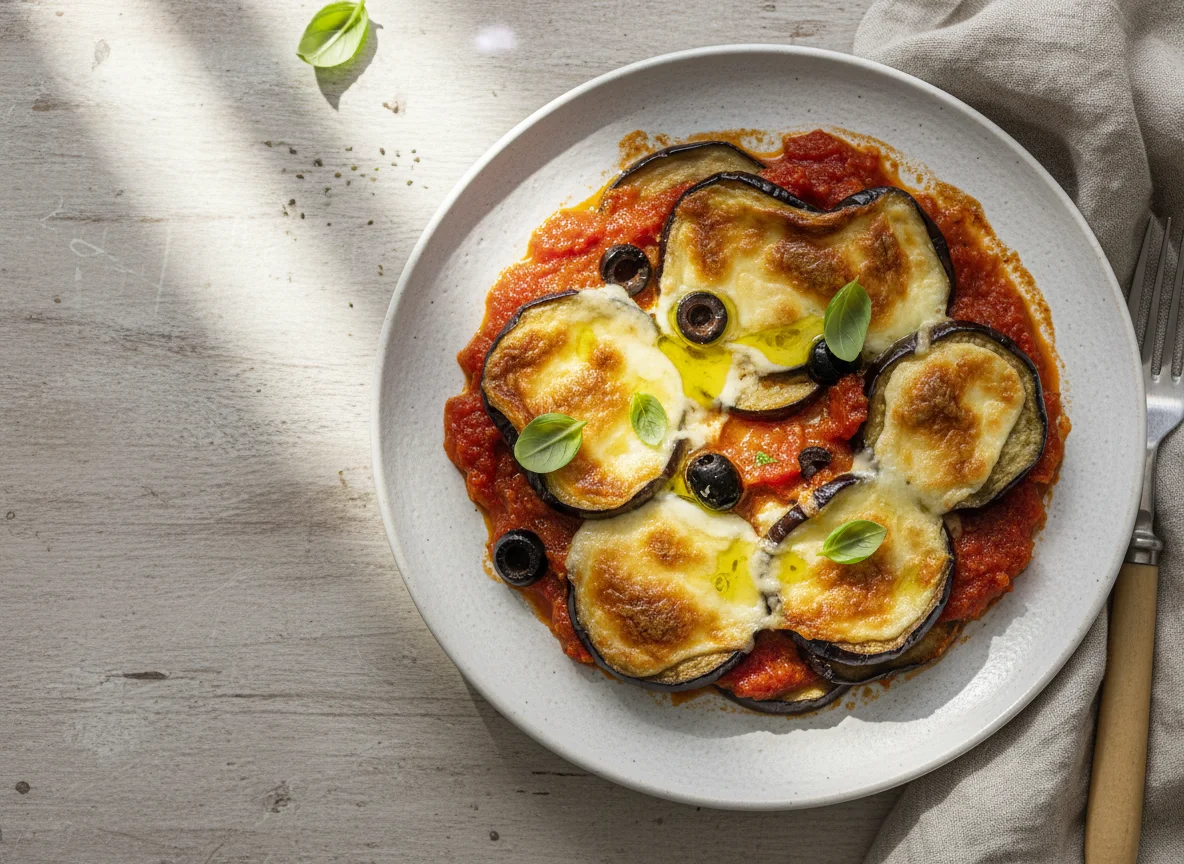 Auberginenauflauf mit Käse photo