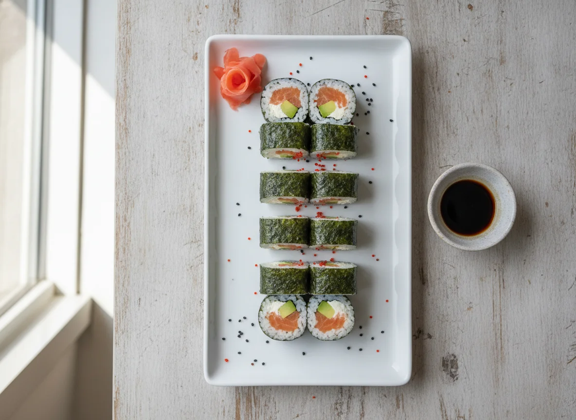 Avocado Lachs Frischkäse Maki photo