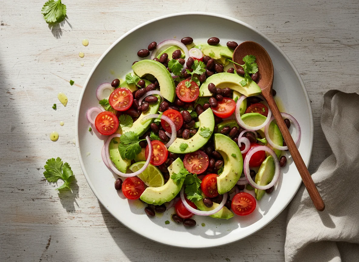 Avocado-Bohnen-Tomaten-Salat photo
