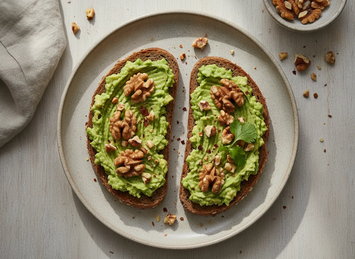 Avocadobrot mit Walnüssen photo