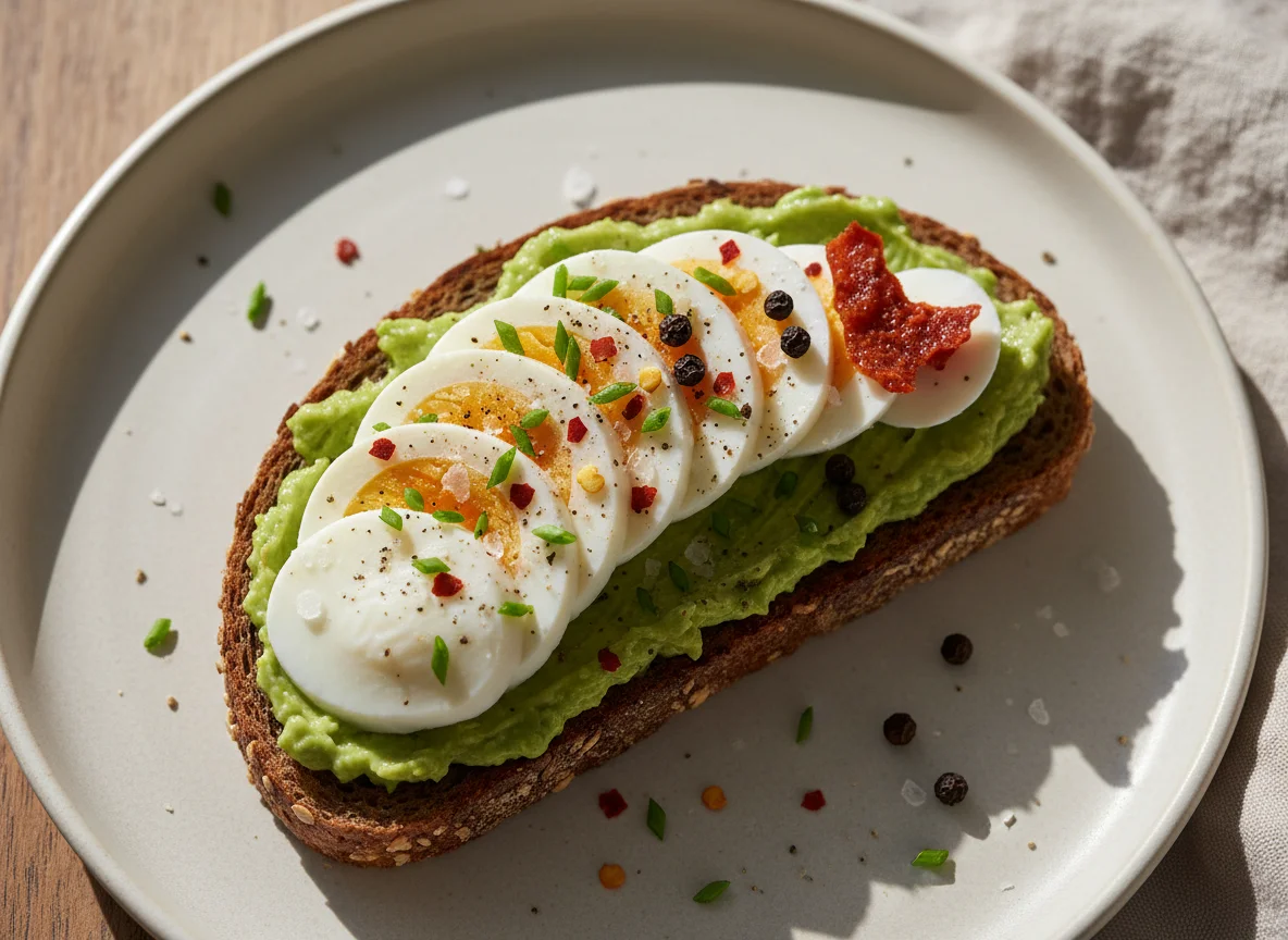 Avocado-Ei-Brot photo