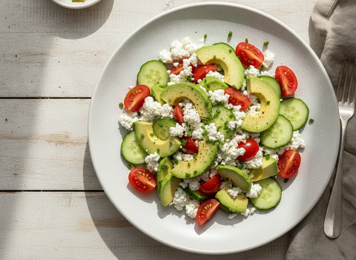 Avocado-Hüttenkäse-Salat photo
