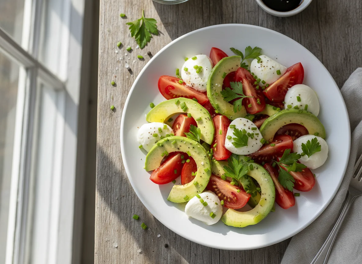 Avocado-Mozzarella-Tomaten-Salat photo