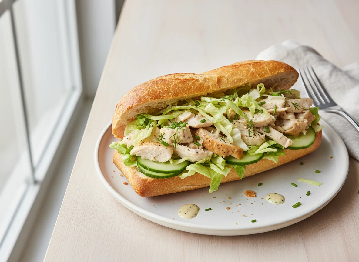 Baguette mit Füllung photo