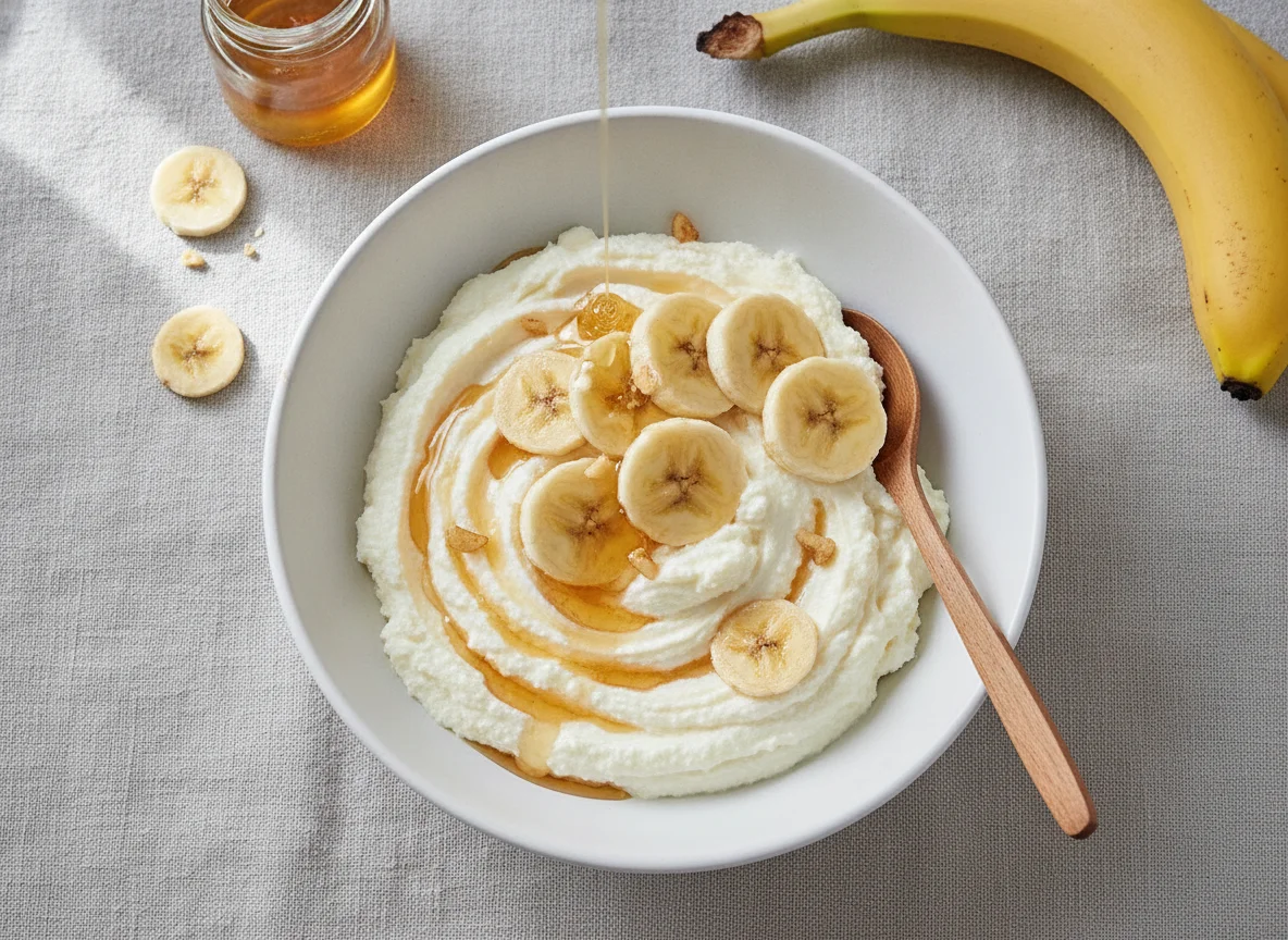 Bananen-Quark-Schale photo