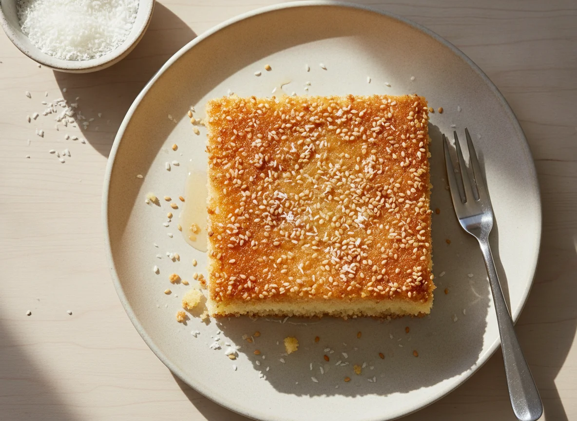Basbousa (Grießkuchen) photo