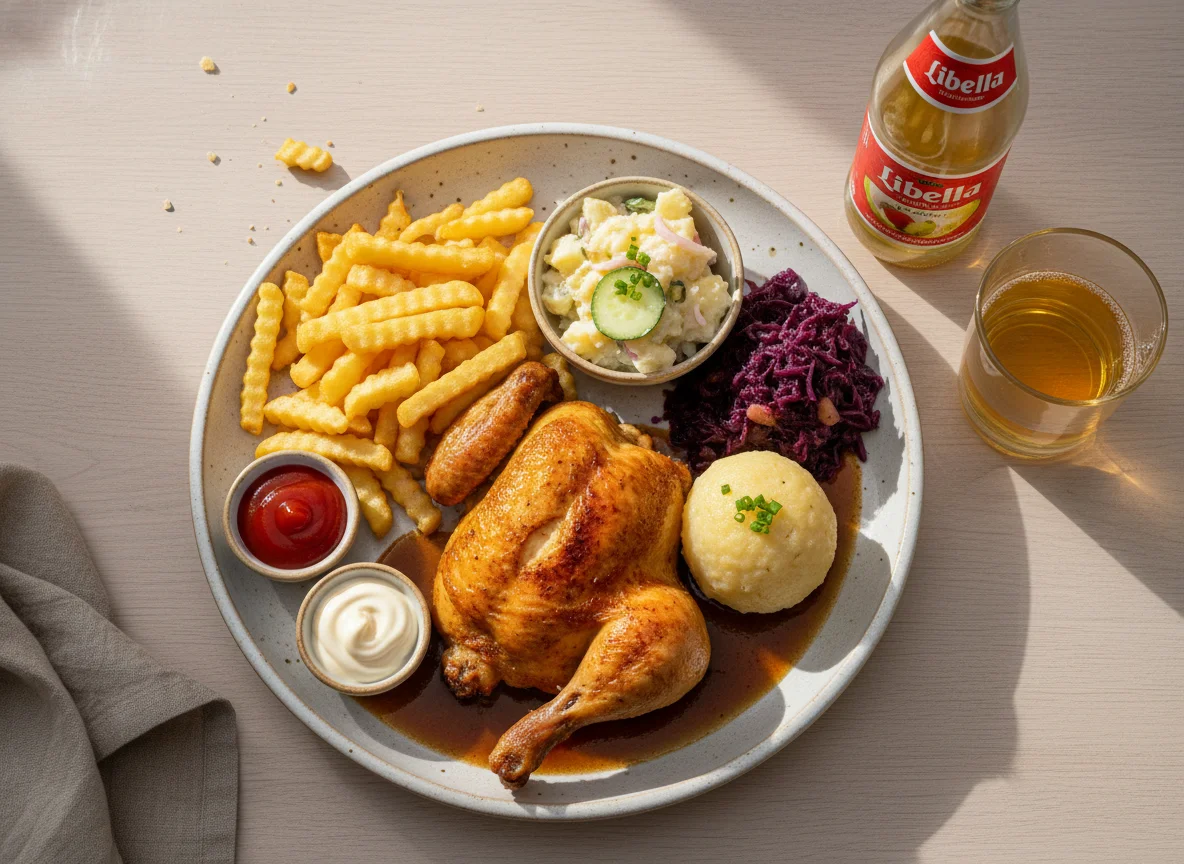 Bayerisches Hähnchen-Menü photo