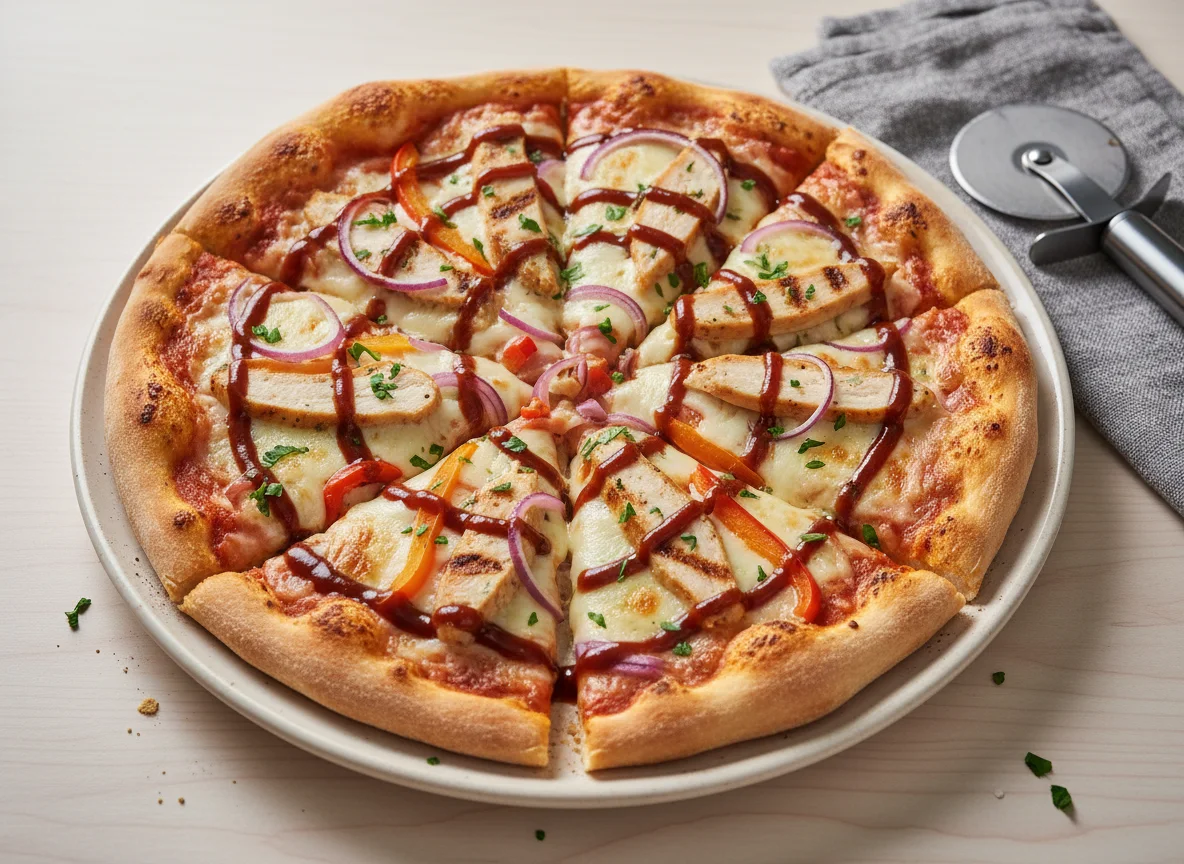 BBQ Hähnchen Pizza photo