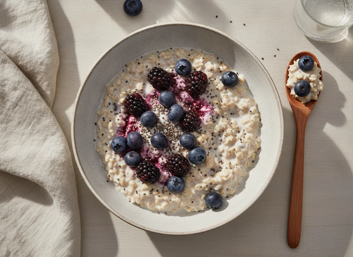 Beeren-Haferbrei (Overnight Oats) photo