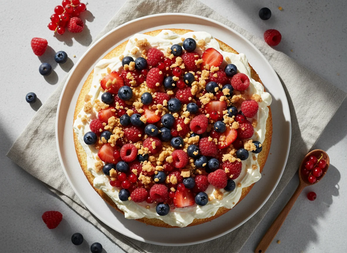 Beeren-Sahne-Kuchen photo