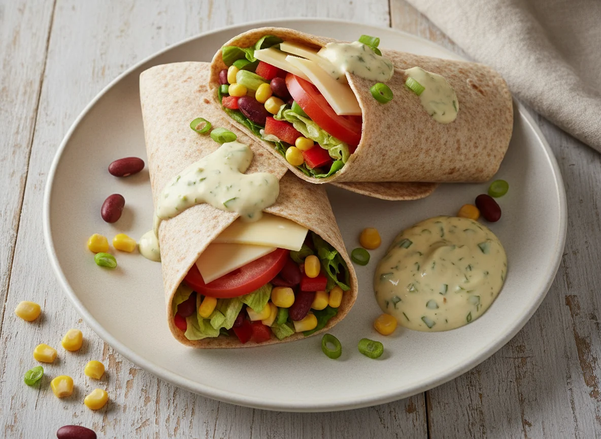 Belegter Tortilla-Wrap photo