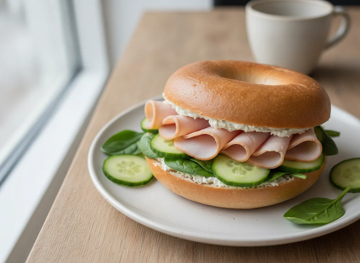 Belegtes Bagel-Sandwich photo
