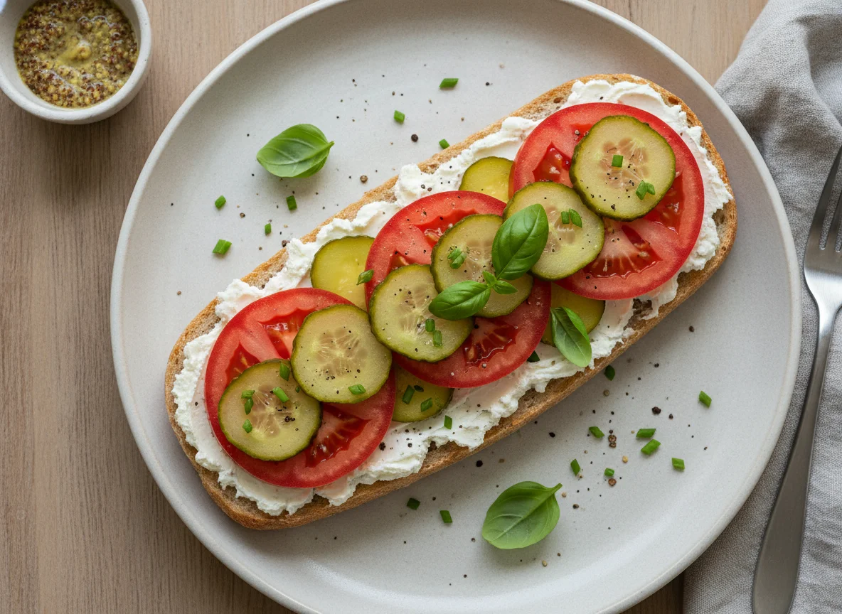 Belegtes Ciabatta-Sandwich photo