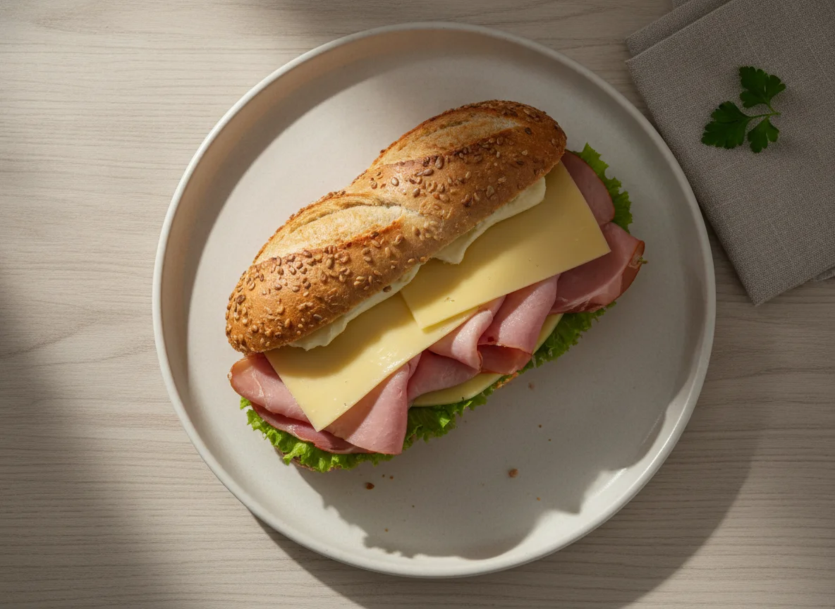 Belegtes Kornspitz-Sandwich photo