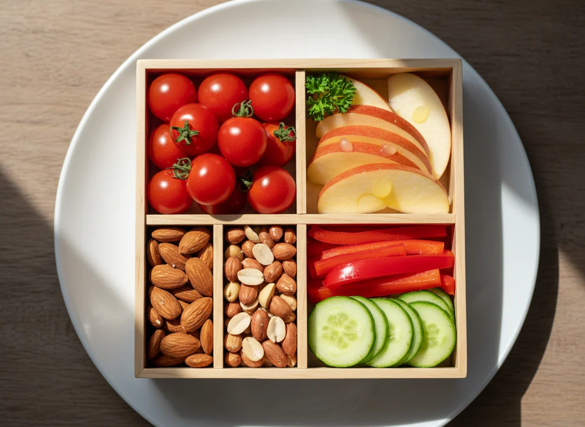 Bento Box mit Snacks photo