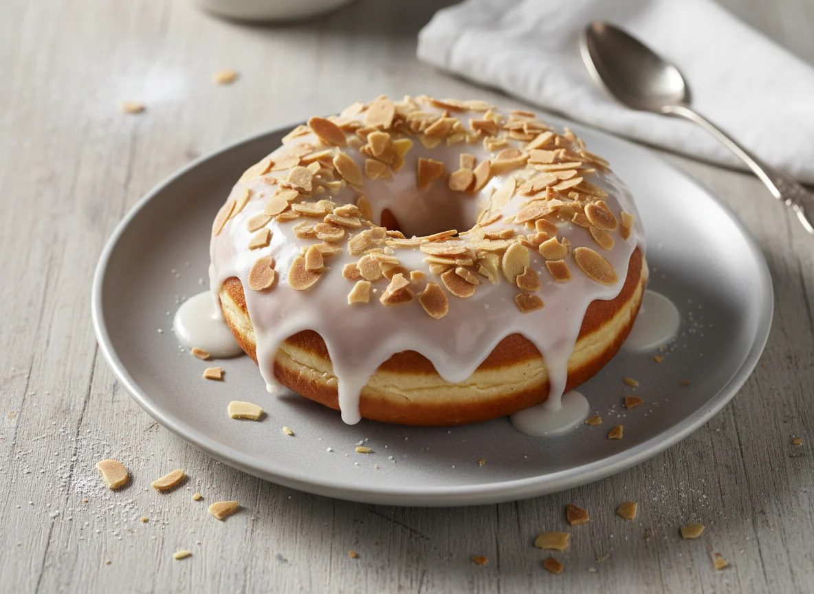 Berliner mit Mandeln photo