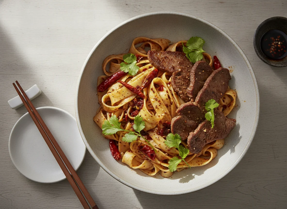 Biang Biang Nudeln mit Rindfleisch photo