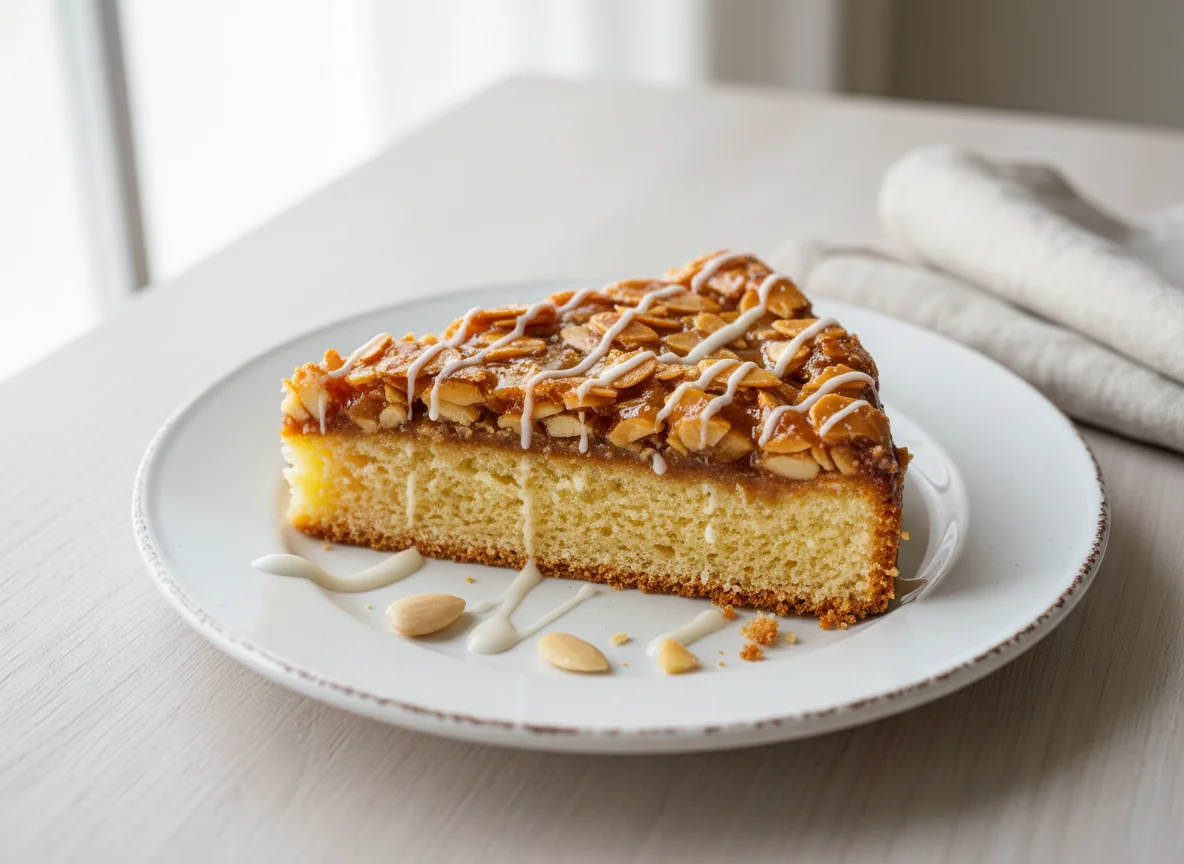 Bienenstich-Kuchenstück photo