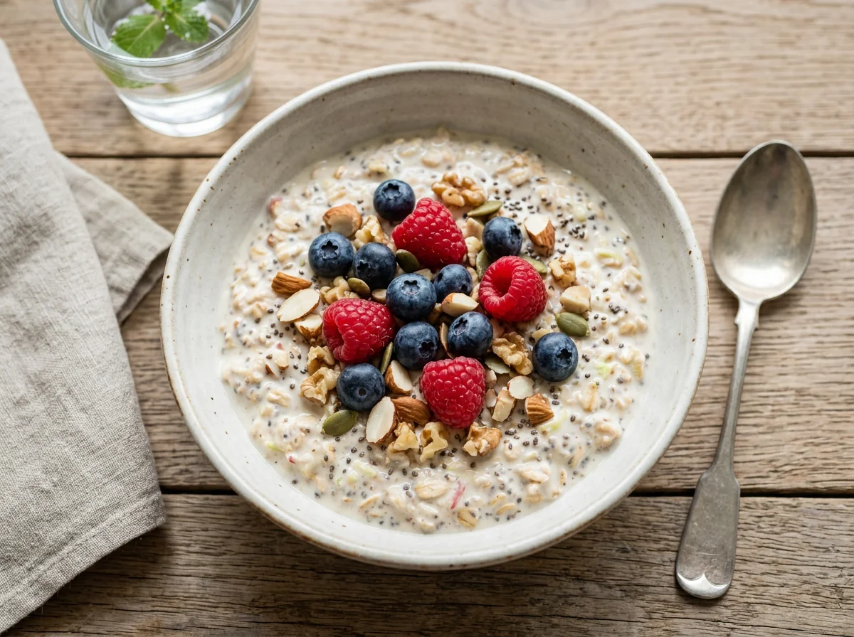 Bircher Müsli mit Beeren photo