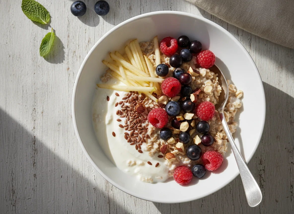Bircher Müsli mit Joghurt photo