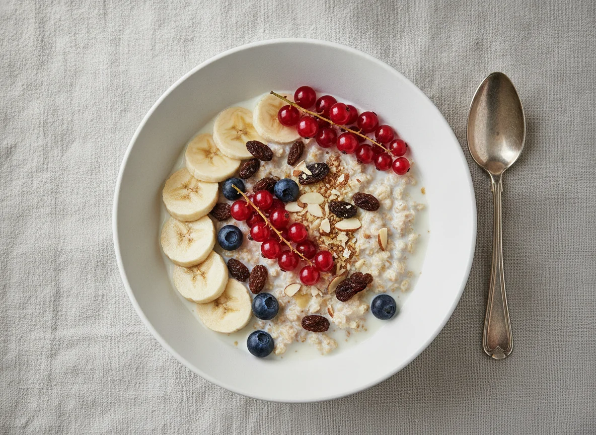 Birchermüesli mit Bananen photo