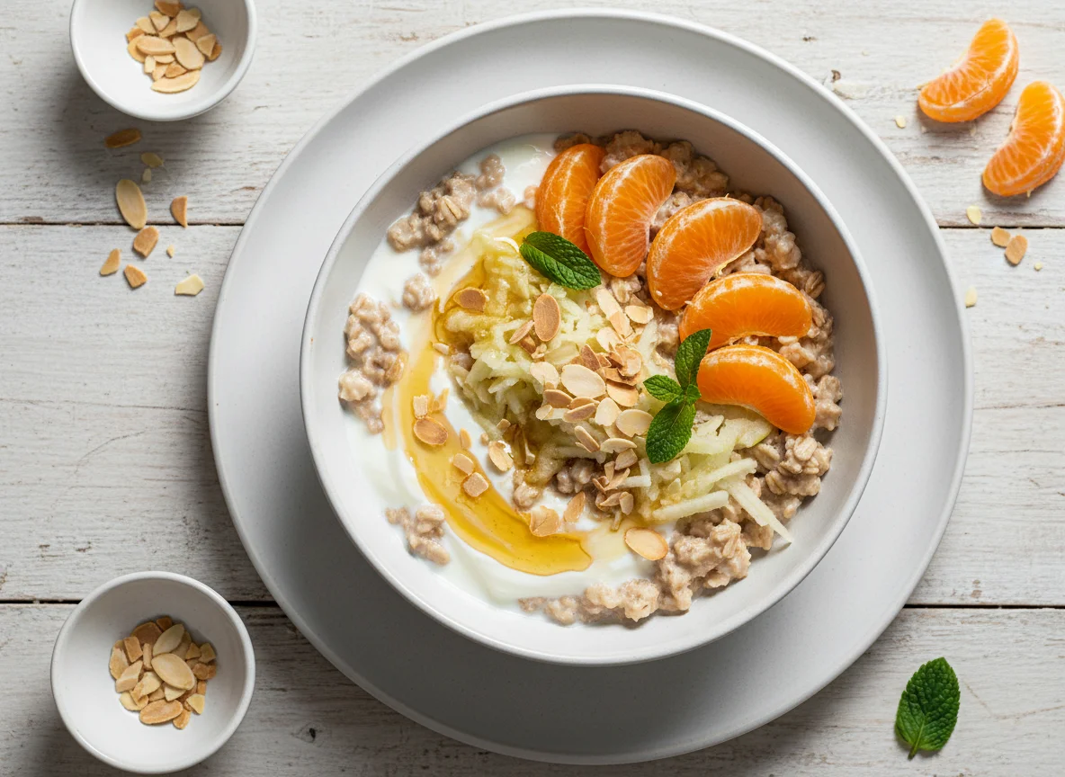 Birchermüsli mit Mandarine photo