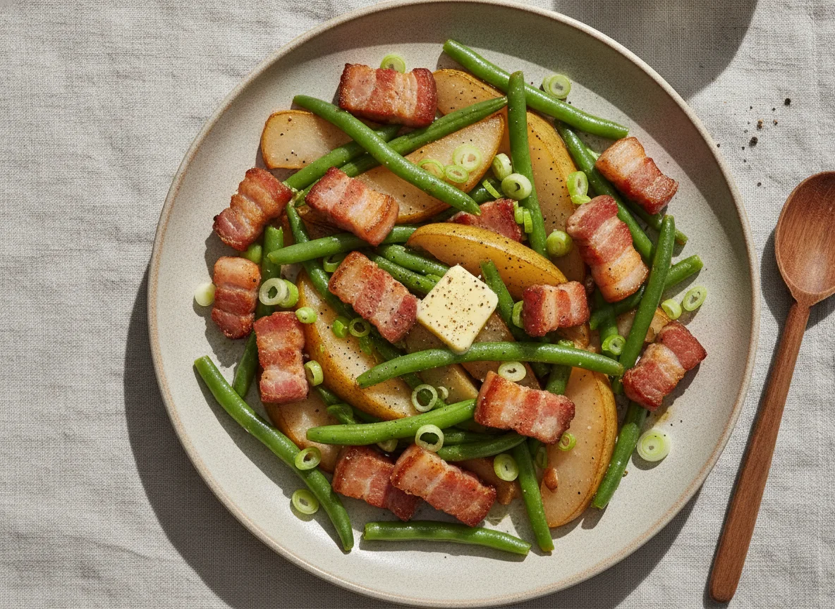Birne, Bohne, Speck photo