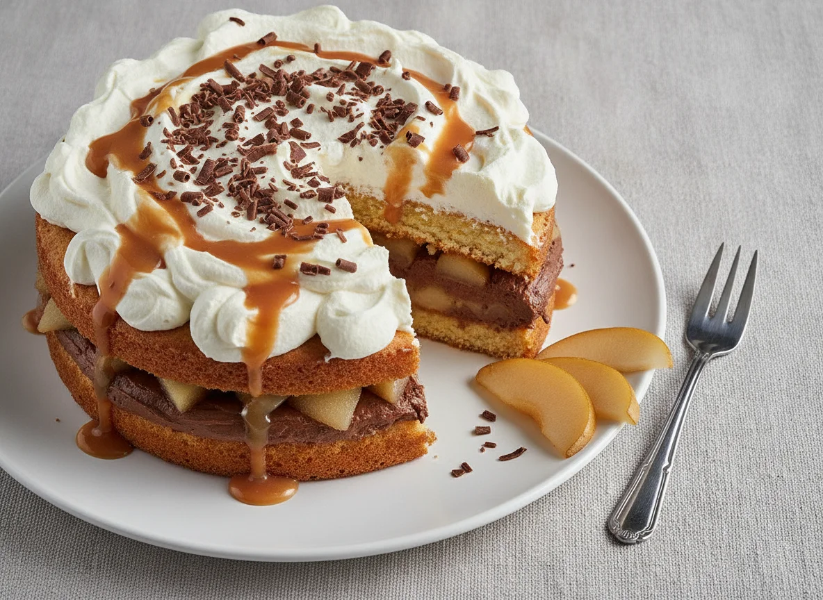 Birnen-Schoko-Sahnetorte photo