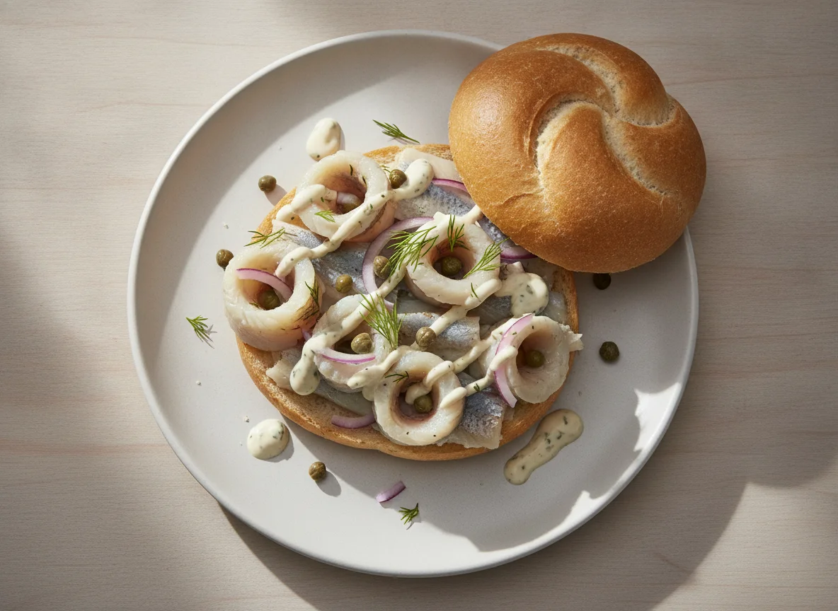 Bismarckhering-Brötchen photo