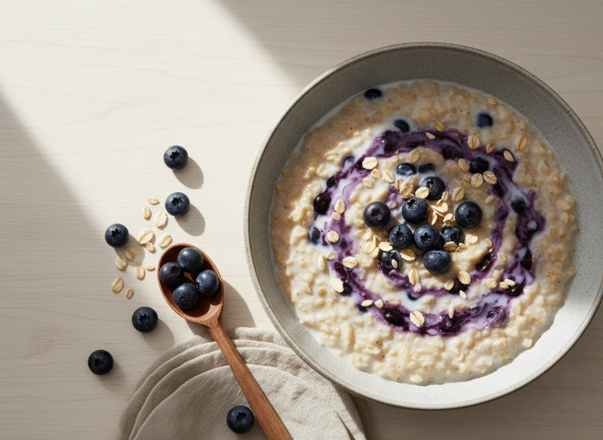 Blaubeer-Haferbrei photo