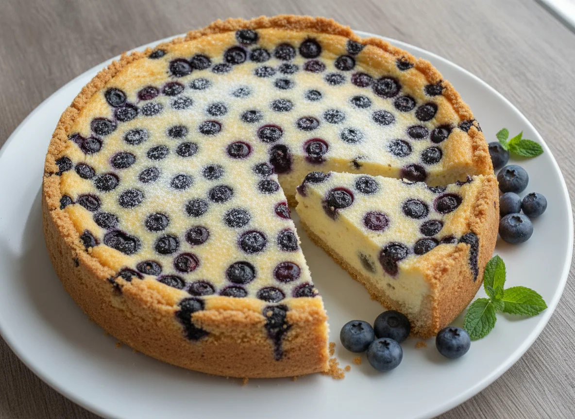 Blaubeer-Käsekuchen photo