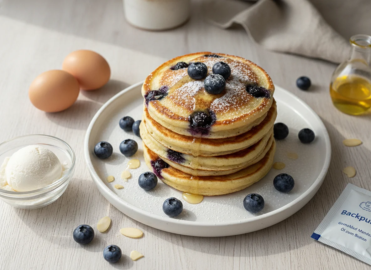 Blaubeer-Protein-Pfannkuchen photo