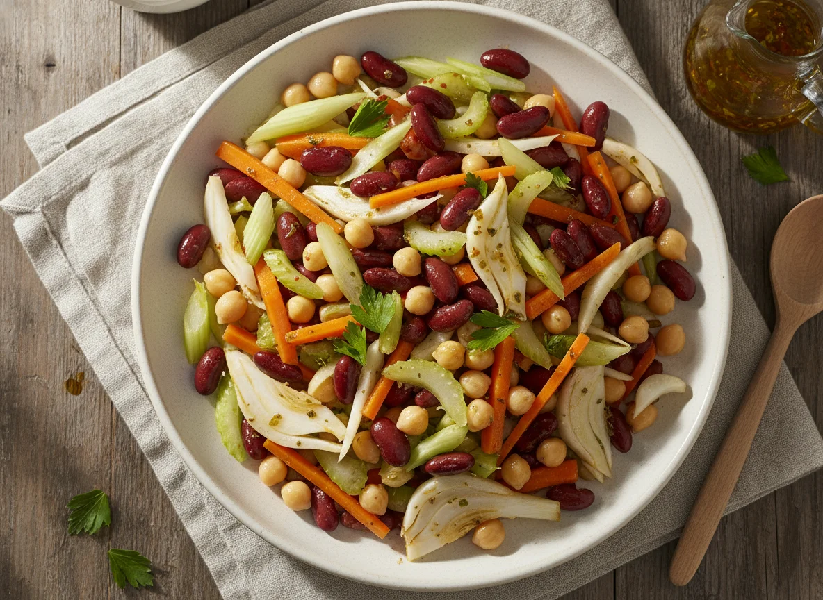 Bohnen-Gemüse-Salat photo