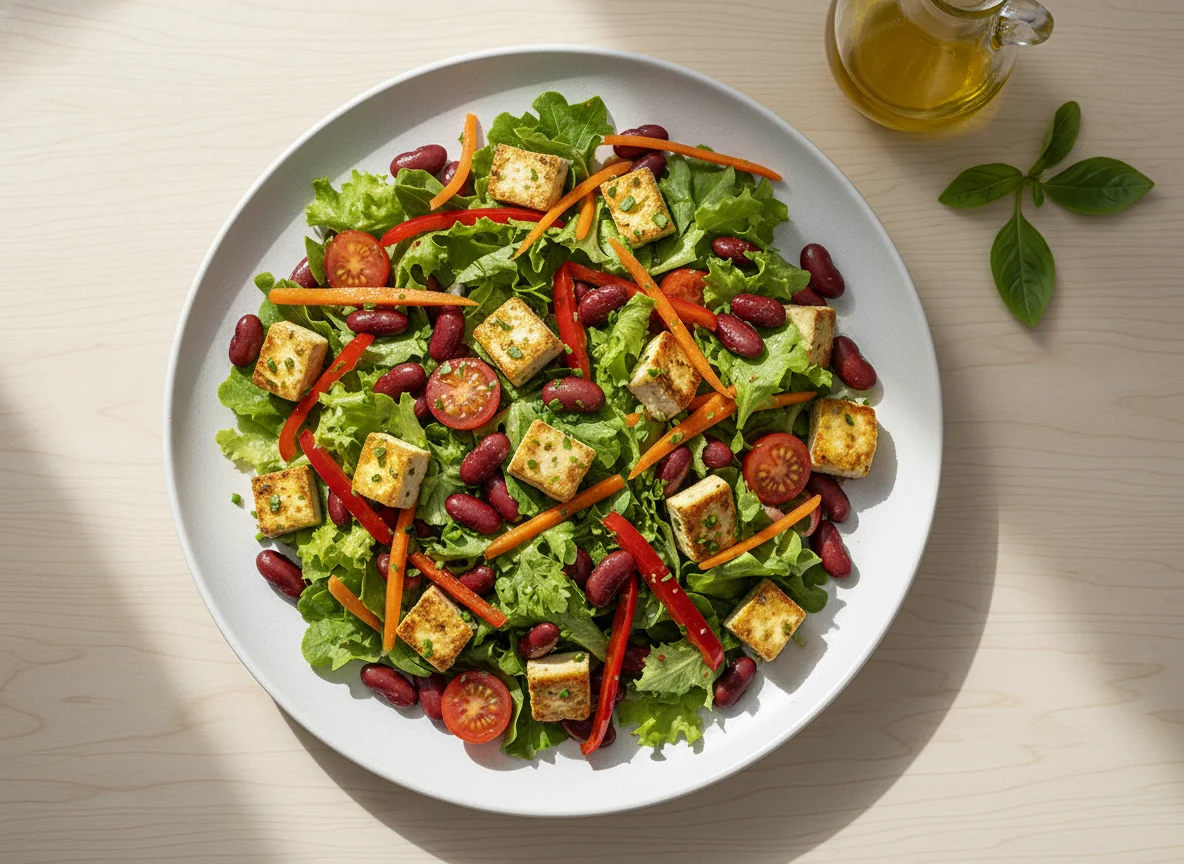 Bohnen-Tofu-Salat photo