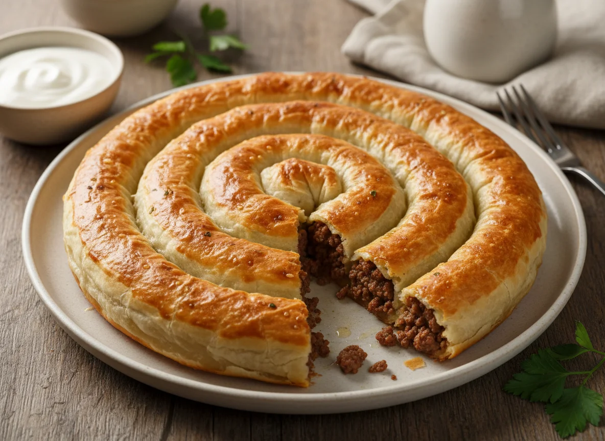 Börek mit Hackfleischfüllung photo