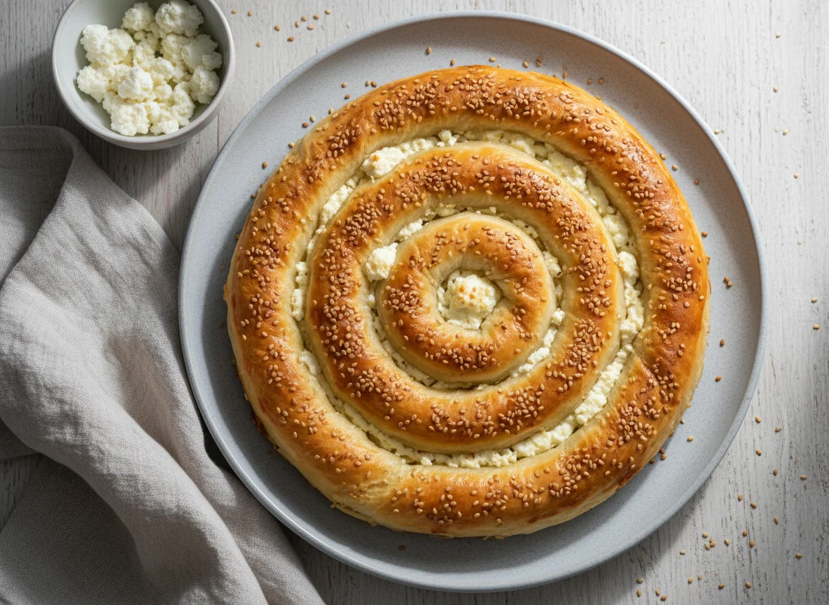 Börek mit Käse und Sesam photo