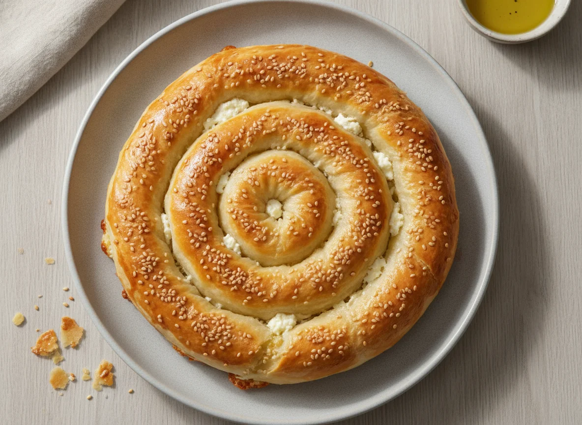 Börek mit Käsefüllung und Sesam photo
