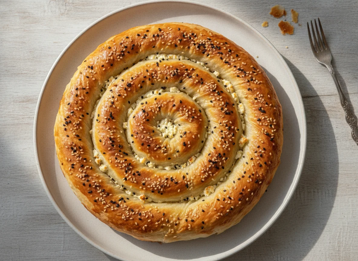 Börek mit Schafskäse und Schwarzkümmel photo