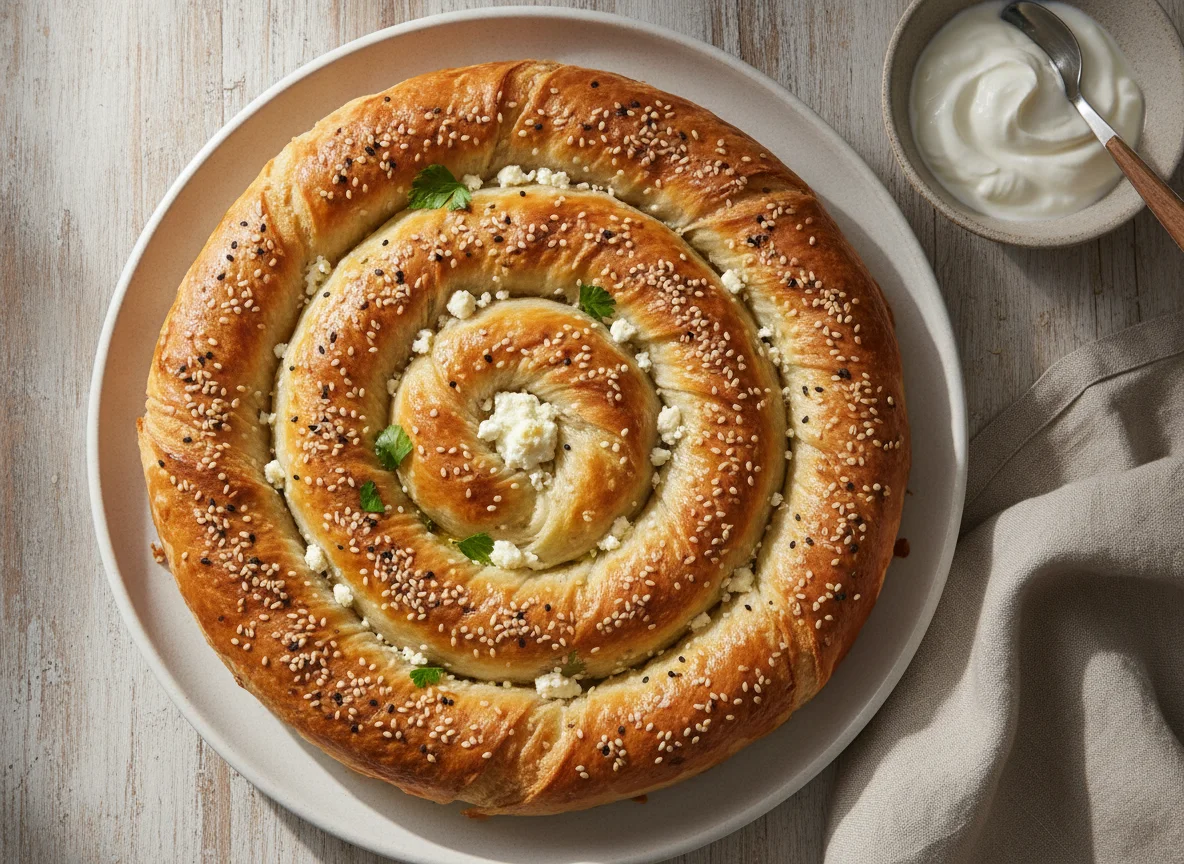 Börek mit Schafskäse und Sesam photo