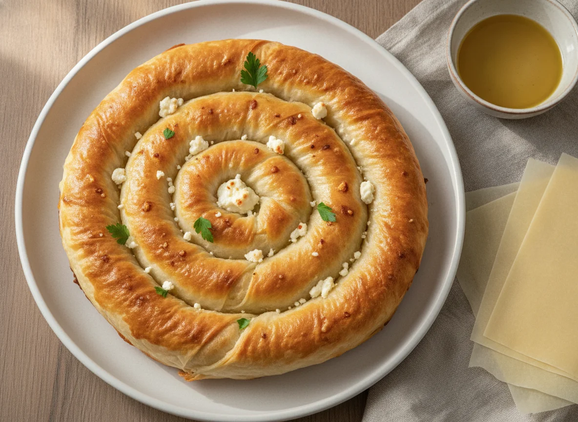 Börek mit Schafskäsefüllung photo