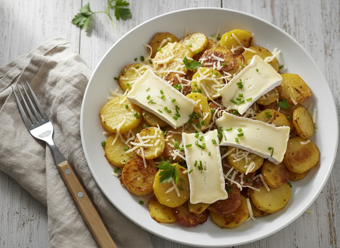 Bratkartoffeln mit Käse photo