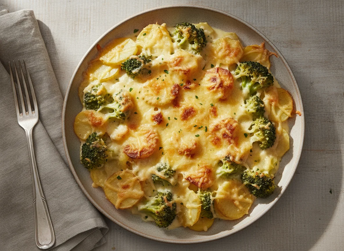 Brokkoli-Auflauf mit Käse photo